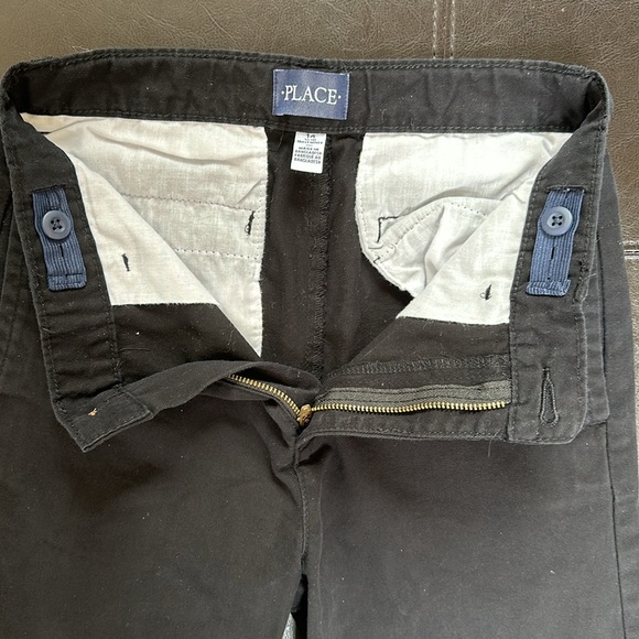 Children’s Place black khaki pants like new - Picture 8 of 9